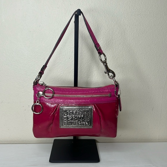 Coach Handbags - Coach Pink Poppy Mini Shoulder Wallet Bag